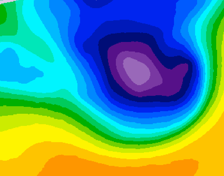 GDPS 500 millibar geopotential height 120 hour forecast chart for Canada based on 2026/03/23 0000Z data