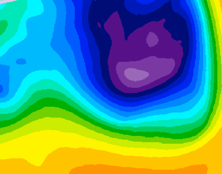 GDPS 500 millibar geopotential height 156 hour forecast chart for Canada based on 2026/03/23 0000Z data