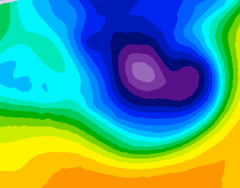 GDPS 500 millibar geopotential height 108 hour forecast chart for Canada based on 2026/03/23 1200Z data