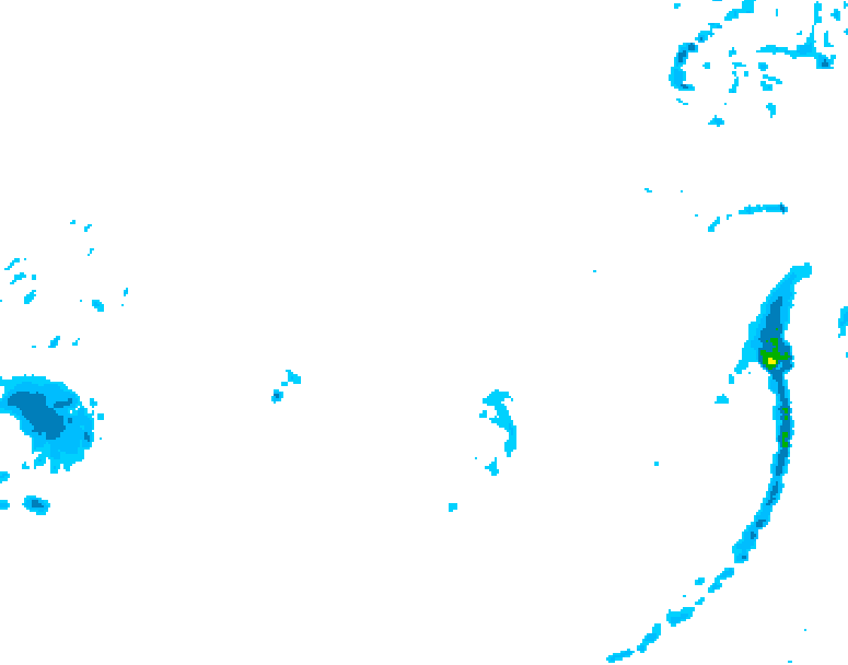 GDPS precipitation 030 hour forecast chart for Canada based on 2026/03/23 0000Z data
