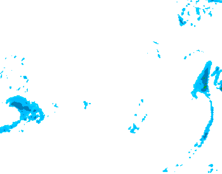 GDPS precipitation 036 hour forecast chart for Canada based on 2026/03/23 0000Z data