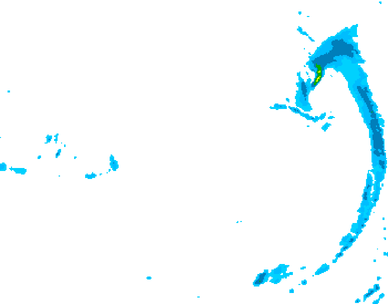 GDPS precipitation 126 hour forecast chart for Canada based on 2026/03/23 0000Z data