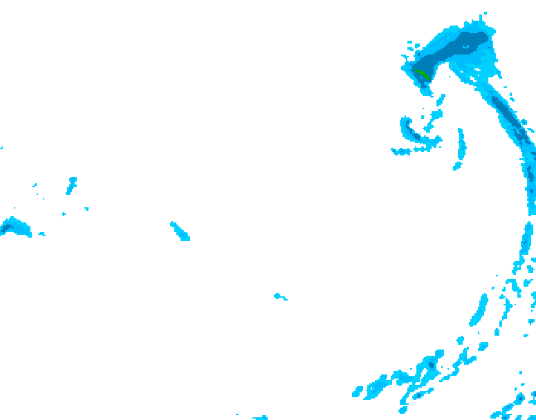 GDPS precipitation 132 hour forecast chart for Canada based on 2026/03/23 0000Z data