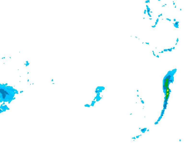 GDPS precipitation 012 hour forecast chart for Canada based on 2026/03/23 1200Z data
