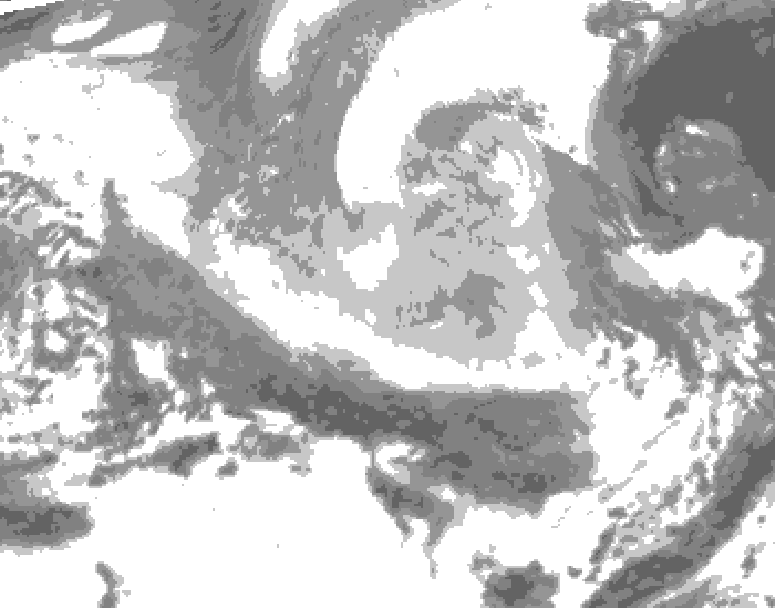 GDPS total cloud 066 hour forecast chart for Canada based on 2026/03/23 0000Z data