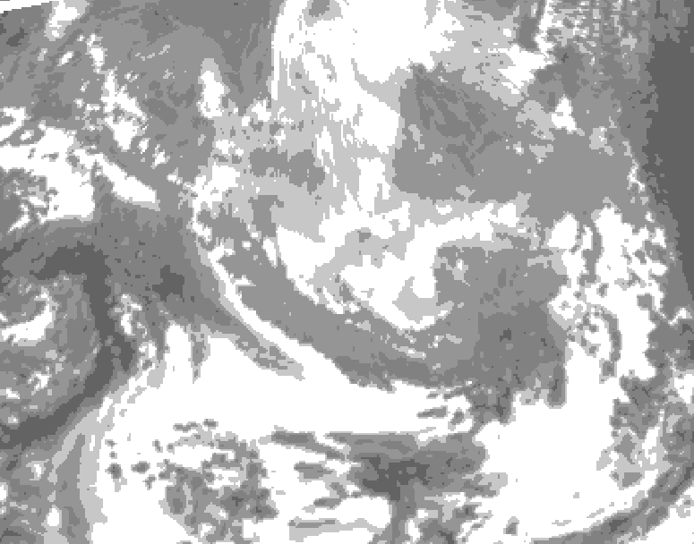 GDPS total cloud 168 hour forecast chart for Canada based on 2026/03/23 0000Z data