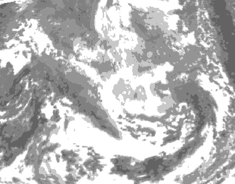 GDPS total cloud 180 hour forecast chart for Canada based on 2026/03/23 0000Z data
