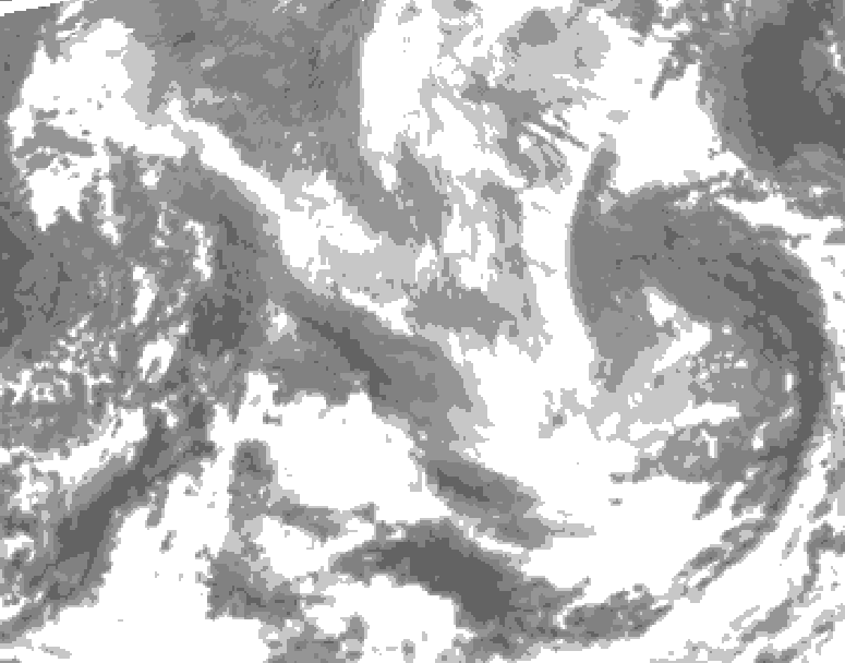 GDPS total cloud 204 hour forecast chart for Canada based on 2026/03/23 0000Z data