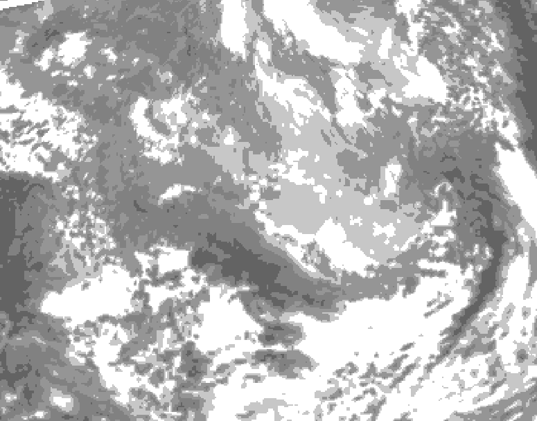 GDPS total cloud 180 hour forecast chart for Canada based on 2026/03/23 1200Z data