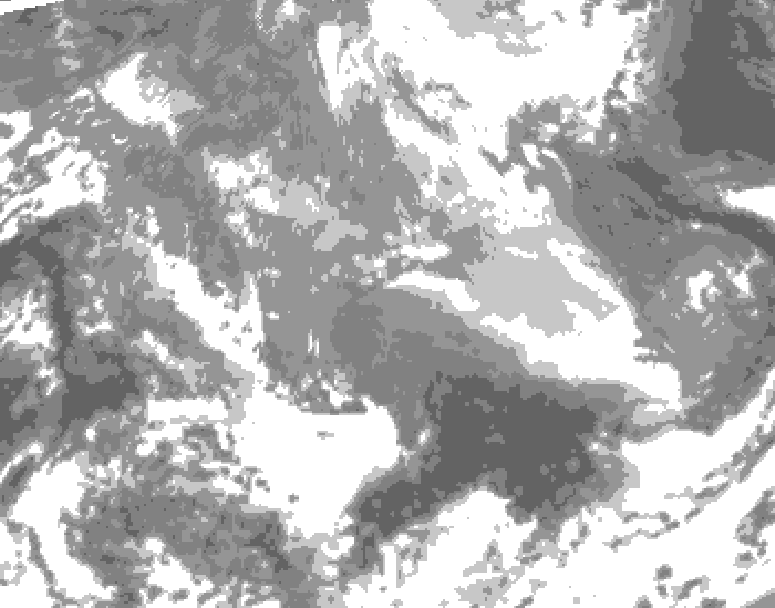 GDPS total cloud 204 hour forecast chart for Canada based on 2026/03/23 1200Z data