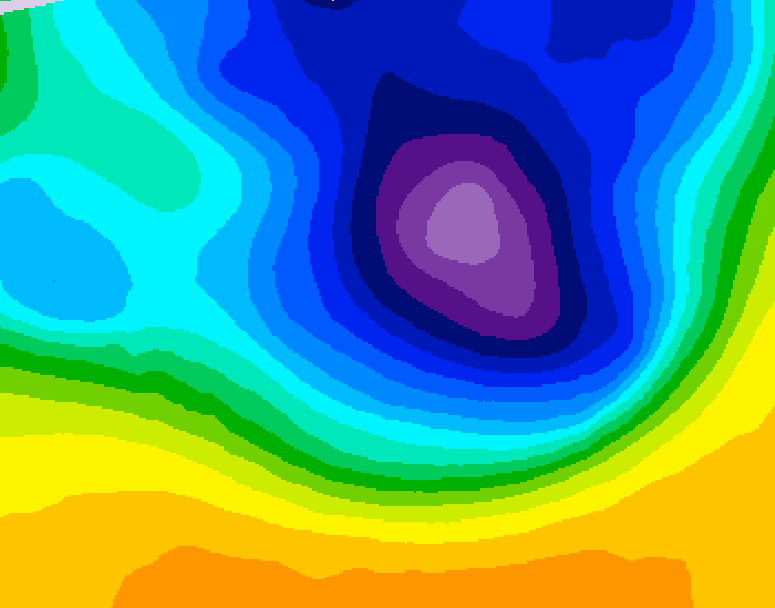 GDPS 500 millibar geopotential height 084 hour forecast chart for Canada based on 2026/03/24 0000Z data