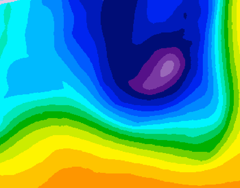 GDPS 500 millibar geopotential height 138 hour forecast chart for Canada based on 2026/03/24 0000Z data
