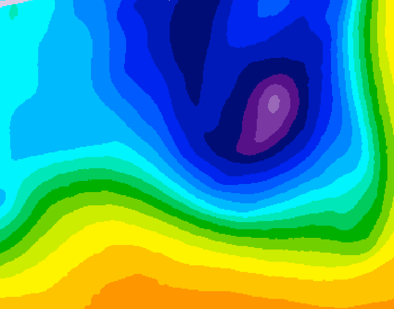 GDPS 500 millibar geopotential height 144 hour forecast chart for Canada based on 2026/03/24 0000Z data