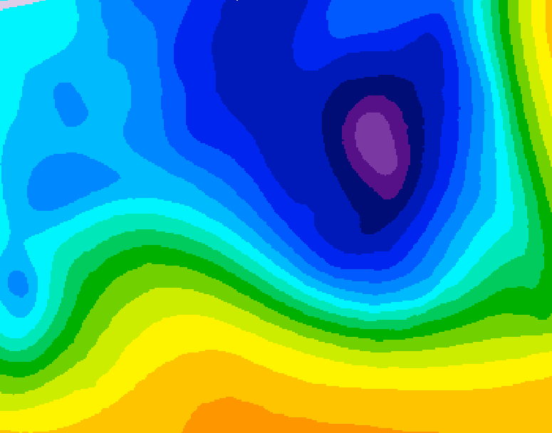 GDPS 500 millibar geopotential height 156 hour forecast chart for Canada based on 2026/03/24 0000Z data