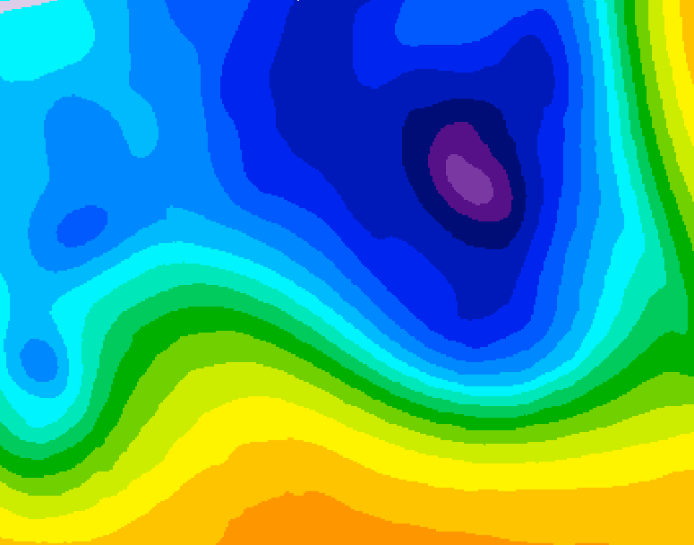 GDPS 500 millibar geopotential height 162 hour forecast chart for Canada based on 2026/03/24 0000Z data