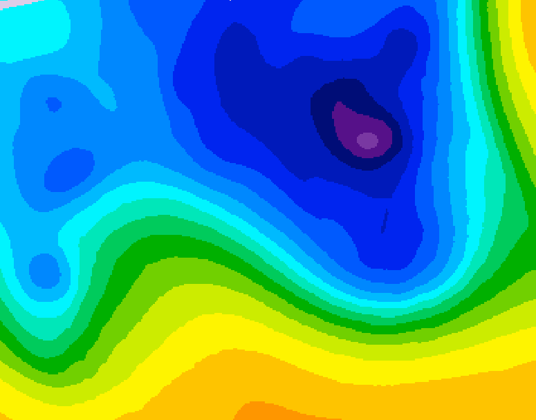 GDPS 500 millibar geopotential height 168 hour forecast chart for Canada based on 2026/03/24 0000Z data