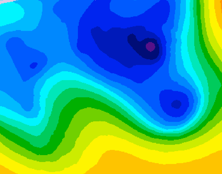 GDPS 500 millibar geopotential height 180 hour forecast chart for Canada based on 2026/03/24 0000Z data