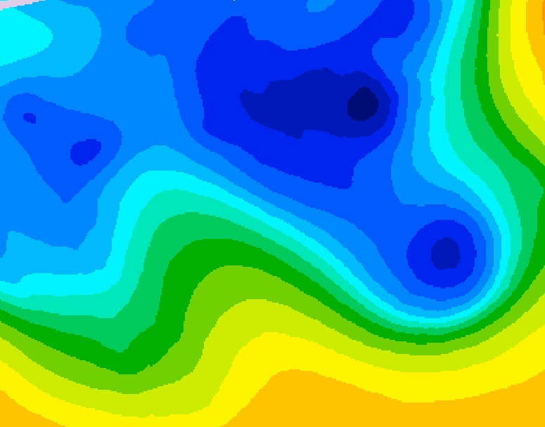 GDPS 500 millibar geopotential height 186 hour forecast chart for Canada based on 2026/03/24 0000Z data