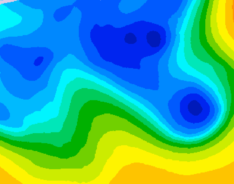 GDPS 500 millibar geopotential height 192 hour forecast chart for Canada based on 2026/03/24 0000Z data
