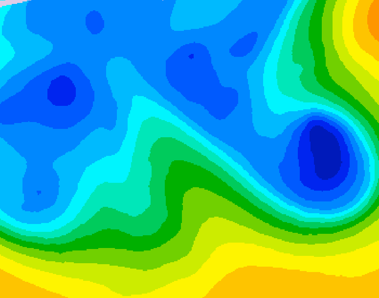 GDPS 500 millibar geopotential height 210 hour forecast chart for Canada based on 2026/03/24 0000Z data