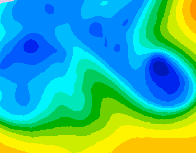 GDPS 500 millibar geopotential height 216 hour forecast chart for Canada based on 2026/03/24 0000Z data