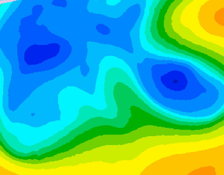 GDPS 500 millibar geopotential height 234 hour forecast chart for Canada based on 2026/03/24 0000Z data