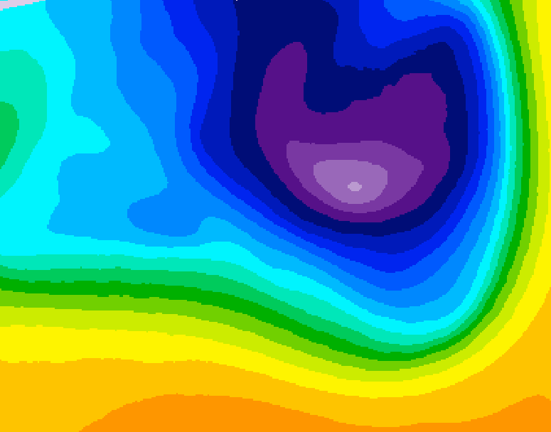 GDPS 500 millibar geopotential height 108 hour forecast chart for Canada based on 2026/03/24 1200Z data