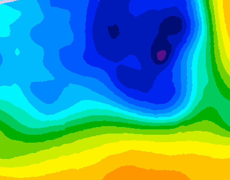 GDPS 500 millibar geopotential height 156 hour forecast chart for Canada based on 2026/03/24 1200Z data
