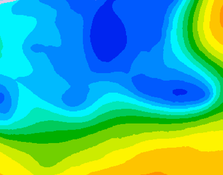 GDPS 500 millibar geopotential height 180 hour forecast chart for Canada based on 2026/03/24 1200Z data