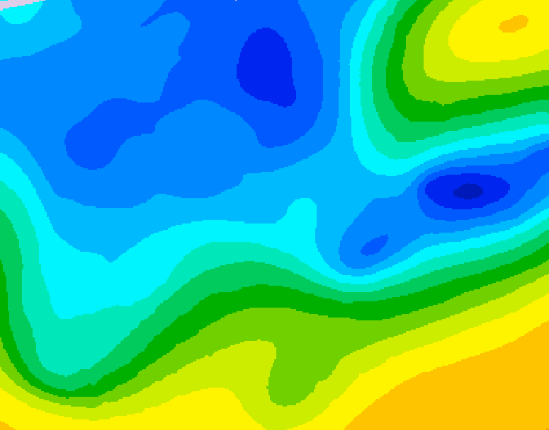 GDPS 500 millibar geopotential height 228 hour forecast chart for Canada based on 2026/03/24 1200Z data