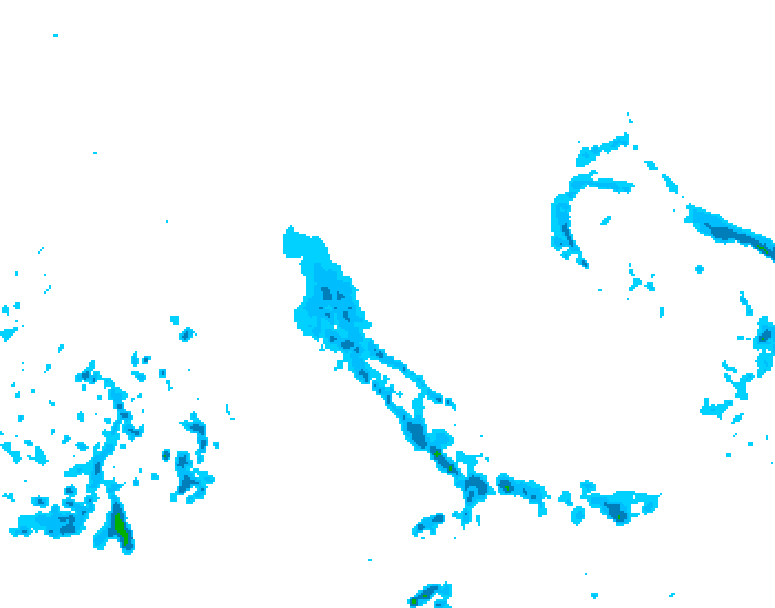 GDPS precipitation 222 hour forecast chart for Canada based on 2026/03/24 0000Z data