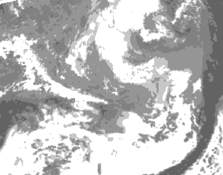 GDPS total cloud 126 hour forecast chart for Canada based on 2026/03/24 0000Z data