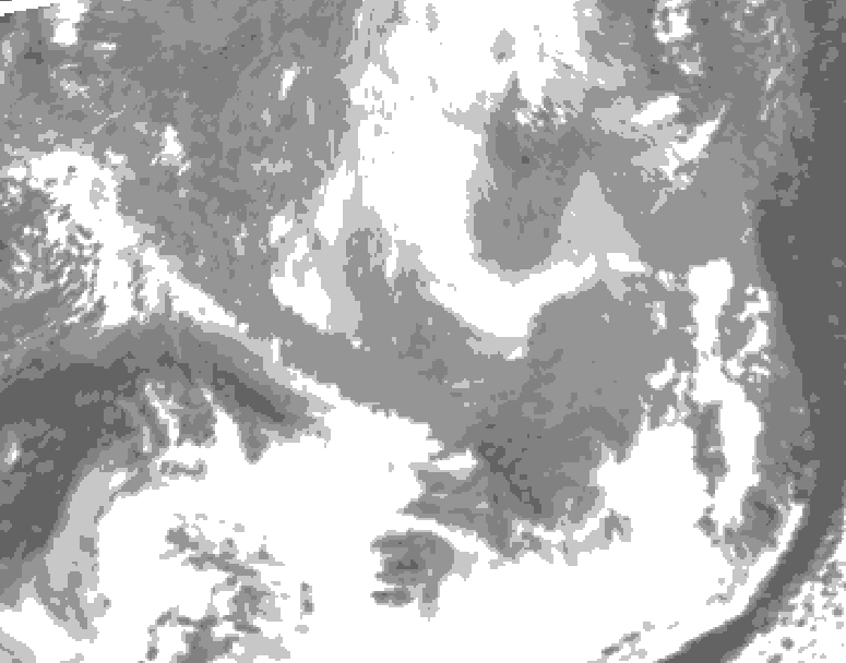 GDPS total cloud 138 hour forecast chart for Canada based on 2026/03/24 0000Z data