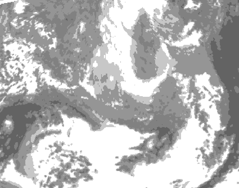 GDPS total cloud 144 hour forecast chart for Canada based on 2026/03/24 0000Z data