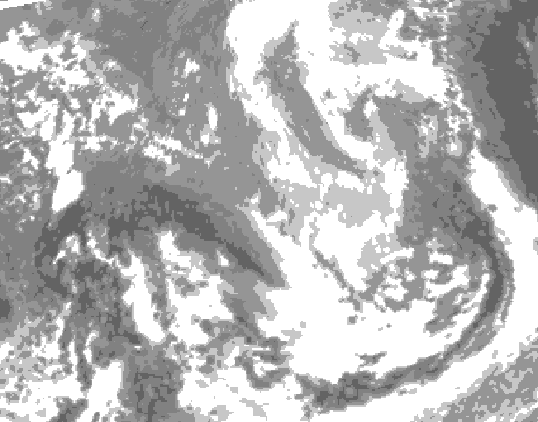 GDPS total cloud 174 hour forecast chart for Canada based on 2026/03/24 0000Z data