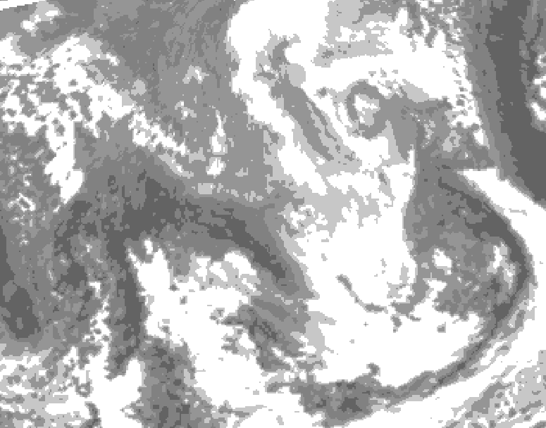 GDPS total cloud 180 hour forecast chart for Canada based on 2026/03/24 0000Z data