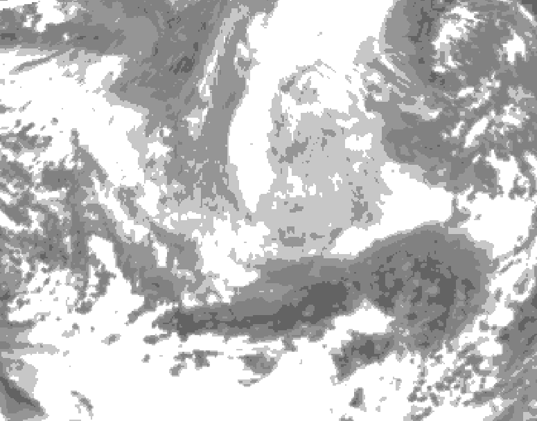 GDPS total cloud 048 hour forecast chart for Canada based on 2026/03/24 1200Z data