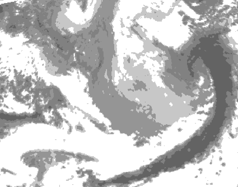 GDPS total cloud 084 hour forecast chart for Canada based on 2026/03/24 1200Z data