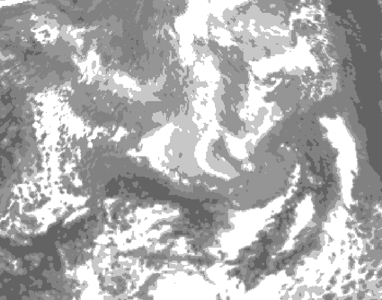 GDPS total cloud 156 hour forecast chart for Canada based on 2026/03/24 1200Z data