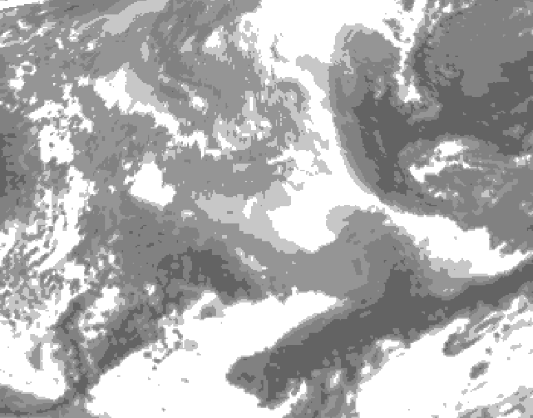 GDPS total cloud 228 hour forecast chart for Canada based on 2026/03/24 1200Z data