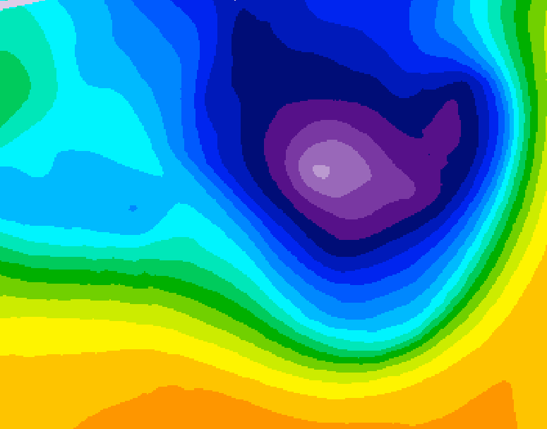 GDPS 500 millibar geopotential height 084 hour forecast chart for Canada based on 2026/03/25 0000Z data