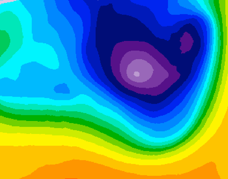 GDPS 500 millibar geopotential height 090 hour forecast chart for Canada based on 2026/03/25 0000Z data