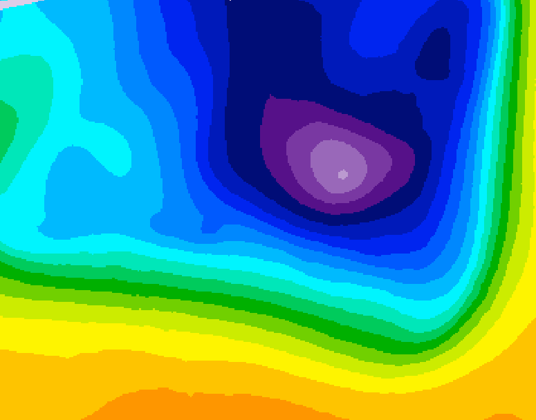 GDPS 500 millibar geopotential height 102 hour forecast chart for Canada based on 2026/03/25 0000Z data