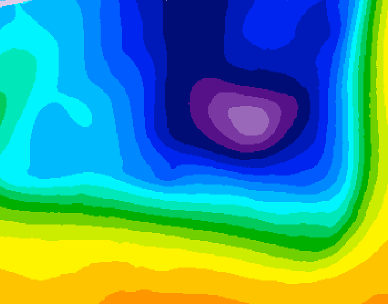 GDPS 500 millibar geopotential height 108 hour forecast chart for Canada based on 2026/03/25 0000Z data