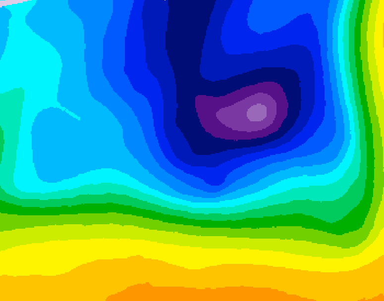 GDPS 500 millibar geopotential height 120 hour forecast chart for Canada based on 2026/03/25 0000Z data
