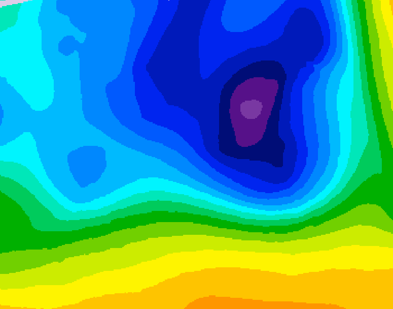 GDPS 500 millibar geopotential height 144 hour forecast chart for Canada based on 2026/03/25 0000Z data