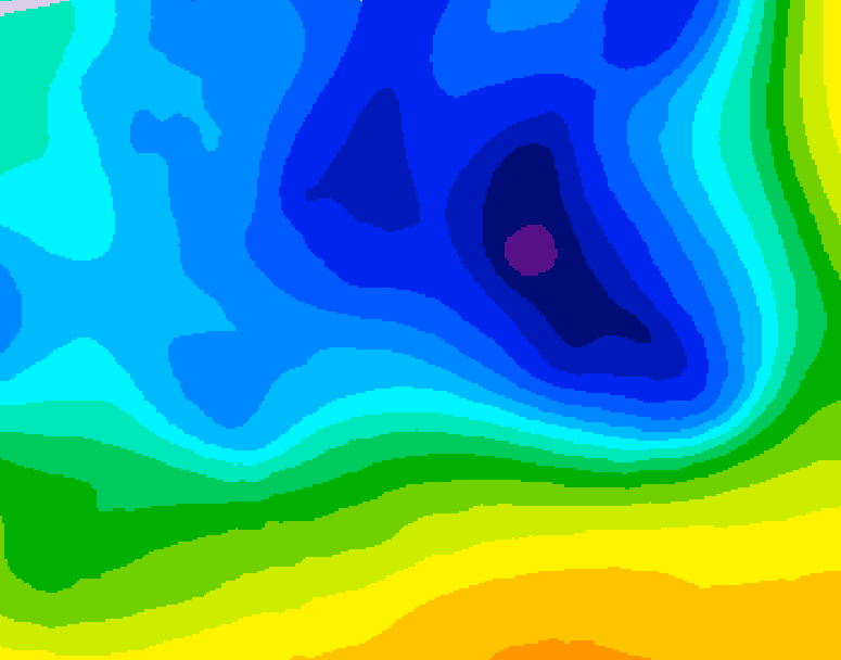 GDPS 500 millibar geopotential height 156 hour forecast chart for Canada based on 2026/03/25 0000Z data