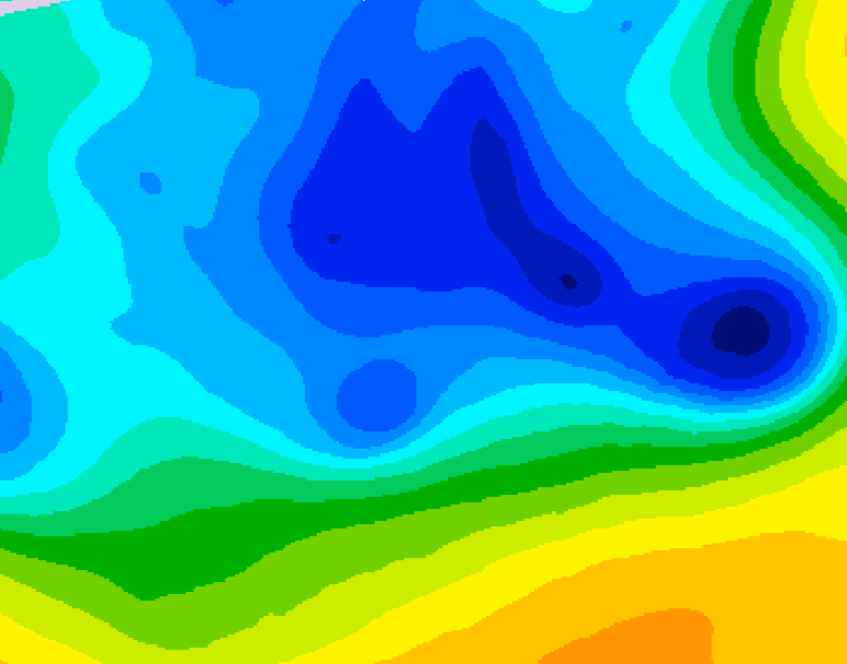 GDPS 500 millibar geopotential height 174 hour forecast chart for Canada based on 2026/03/25 0000Z data