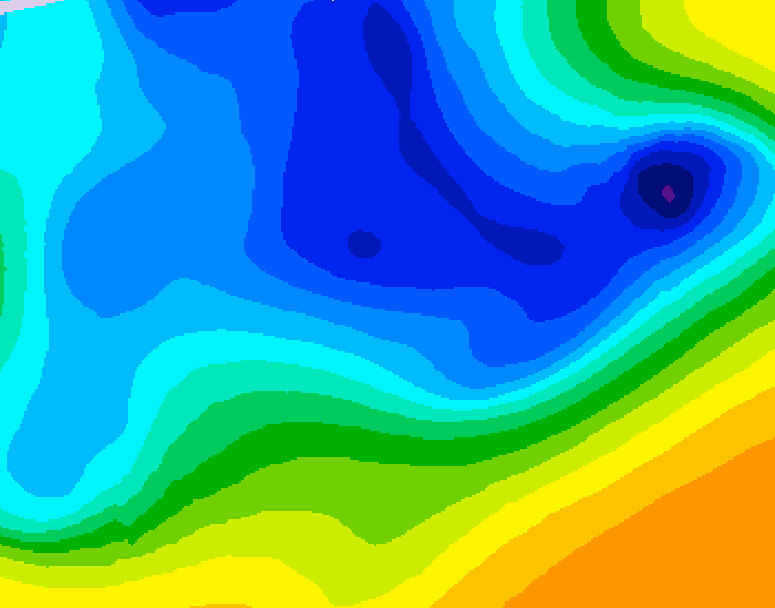 GDPS 500 millibar geopotential height 204 hour forecast chart for Canada based on 2026/03/25 0000Z data
