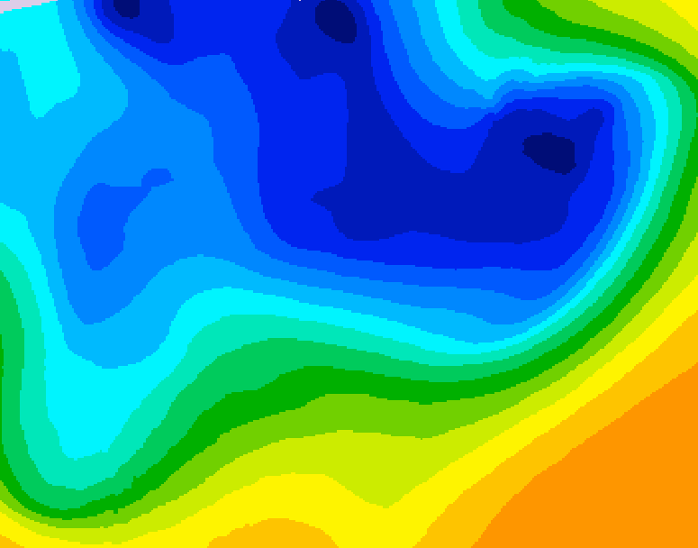 GDPS 500 millibar geopotential height 216 hour forecast chart for Canada based on 2026/03/25 0000Z data